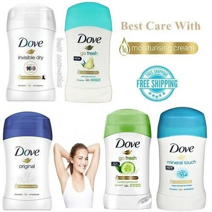 10 Pack: Dove Anti Perspirant Deodorant Roll on Stick Mix