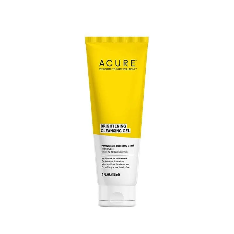 Acure - Brightening Cleansing Gel, 4oz