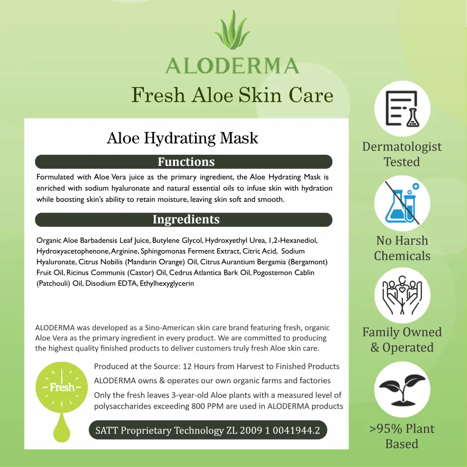 Aloe Hydrating Mask (Box of 5)