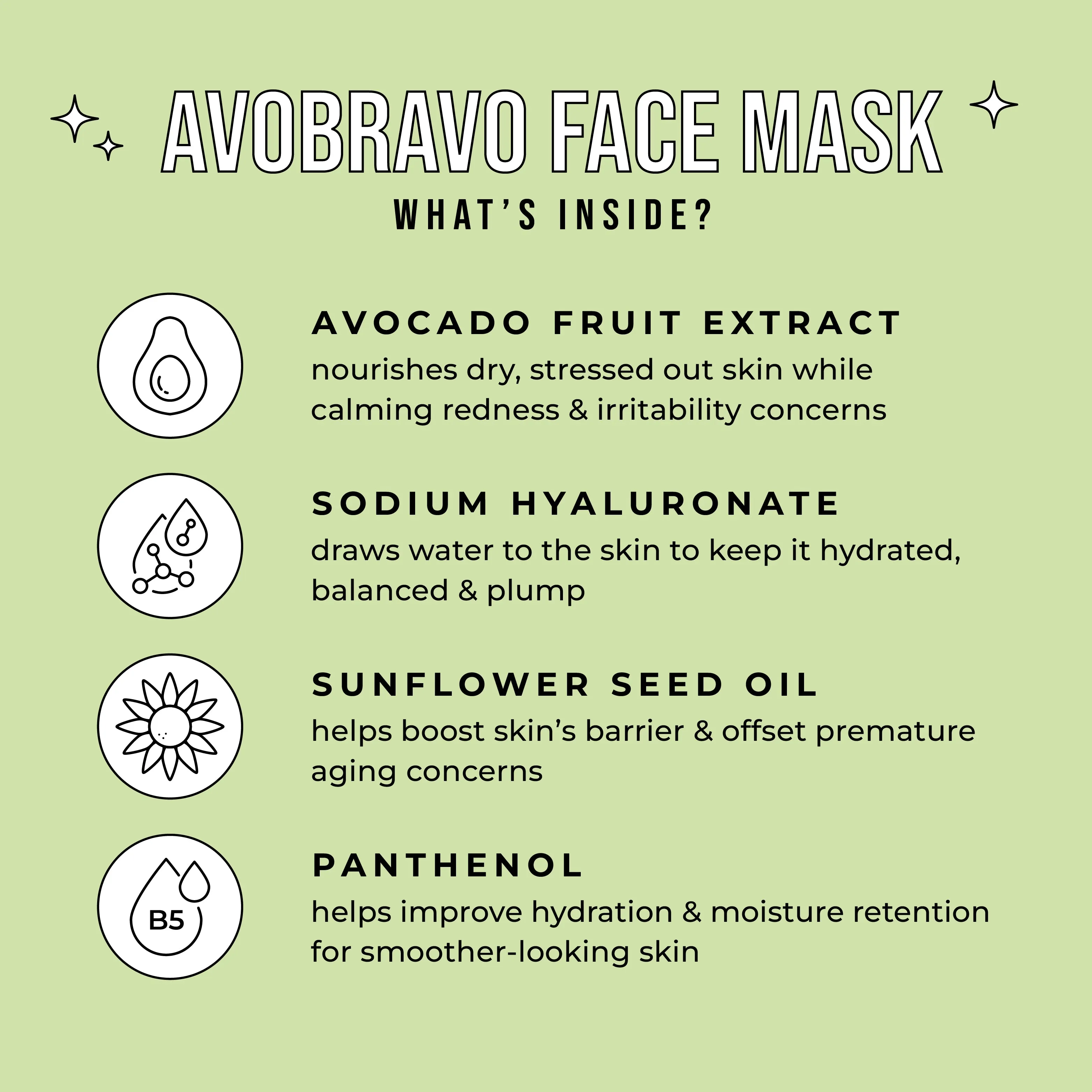 Avobravo Soothing Face Mask