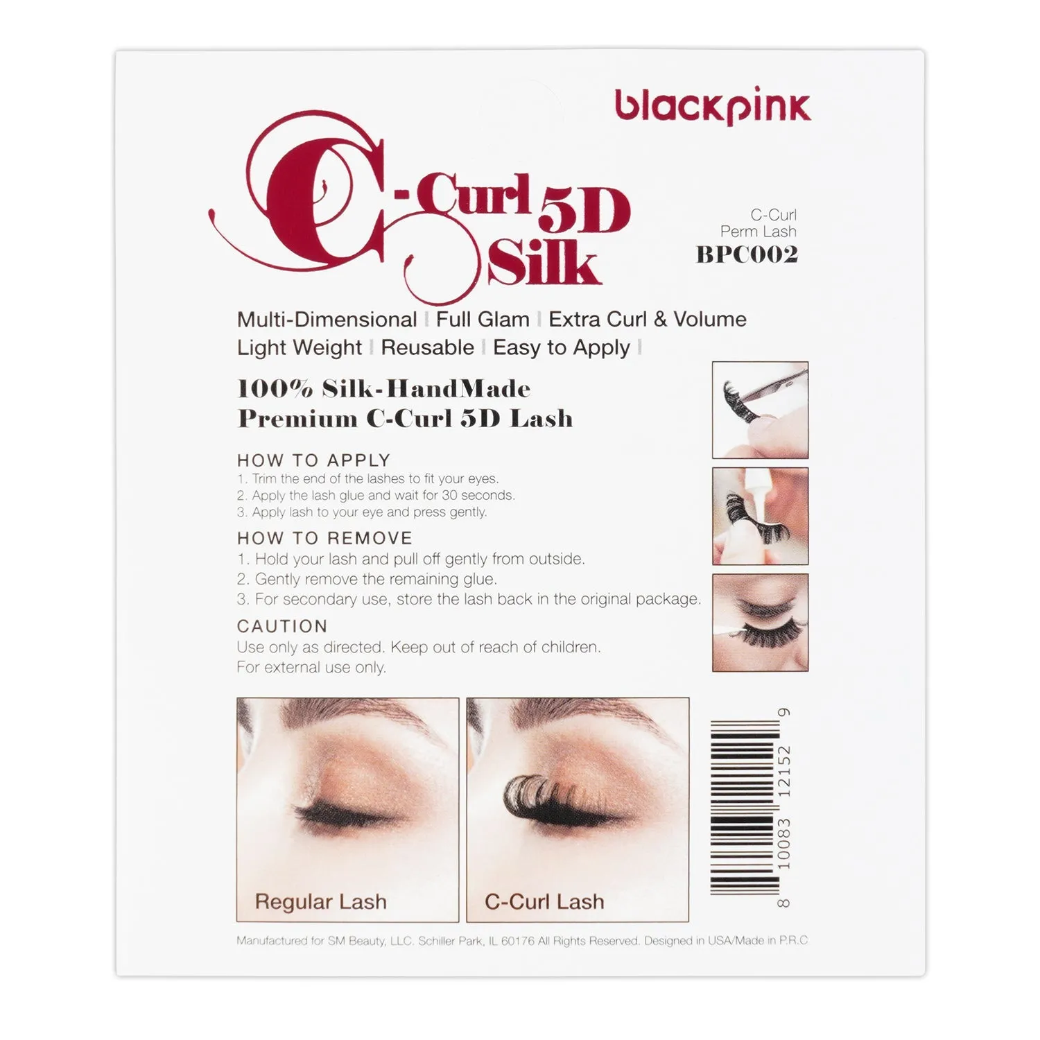 BlackPink 5D C Curl Silk Premium Permed Lash