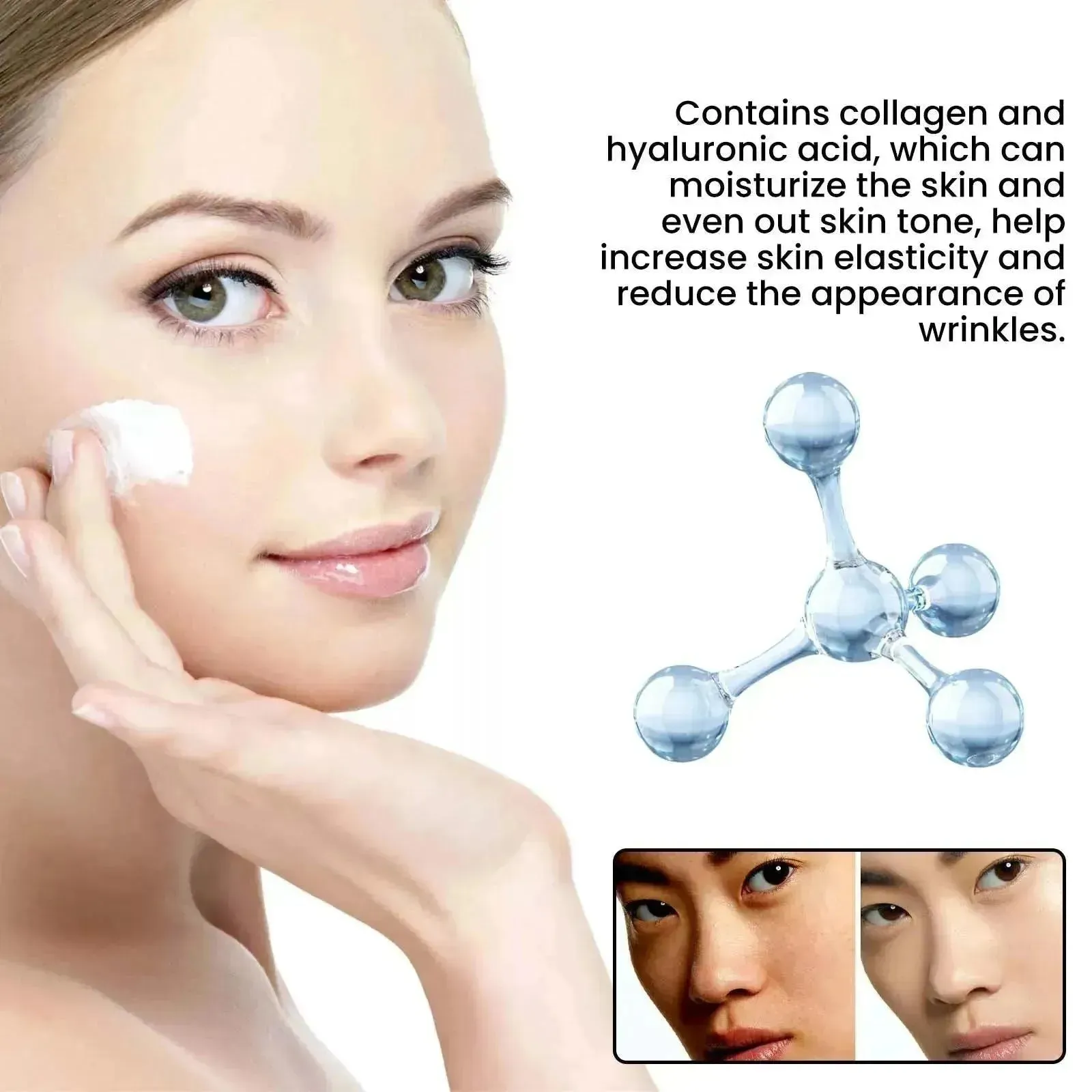 Brightening Skin Tone, Moisturizing And Moisturizing Lazy Face Cream