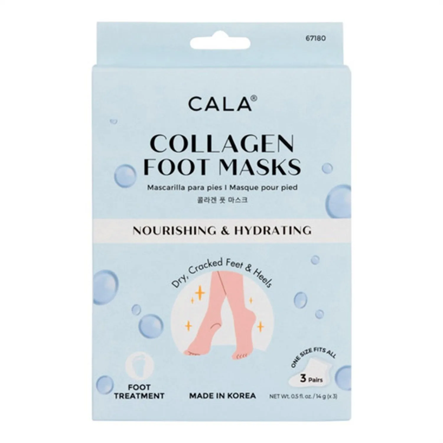 Cala Moisturizing Foot Mask 3 Pairs