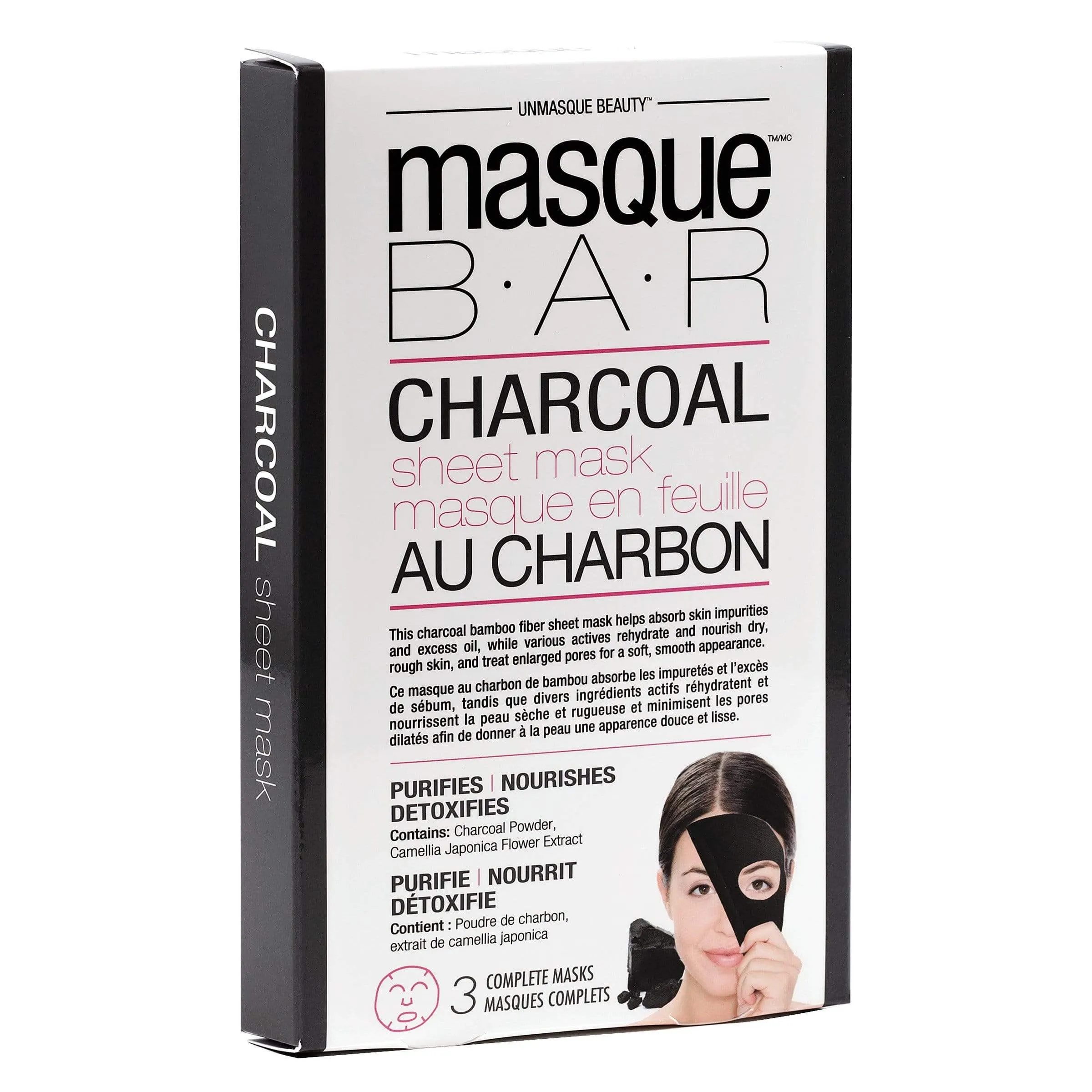 Charcoal Sheet Mask (3 Masks/Box)