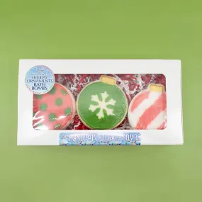 Christmas Ornaments Bath Bomb 3 Pack Set