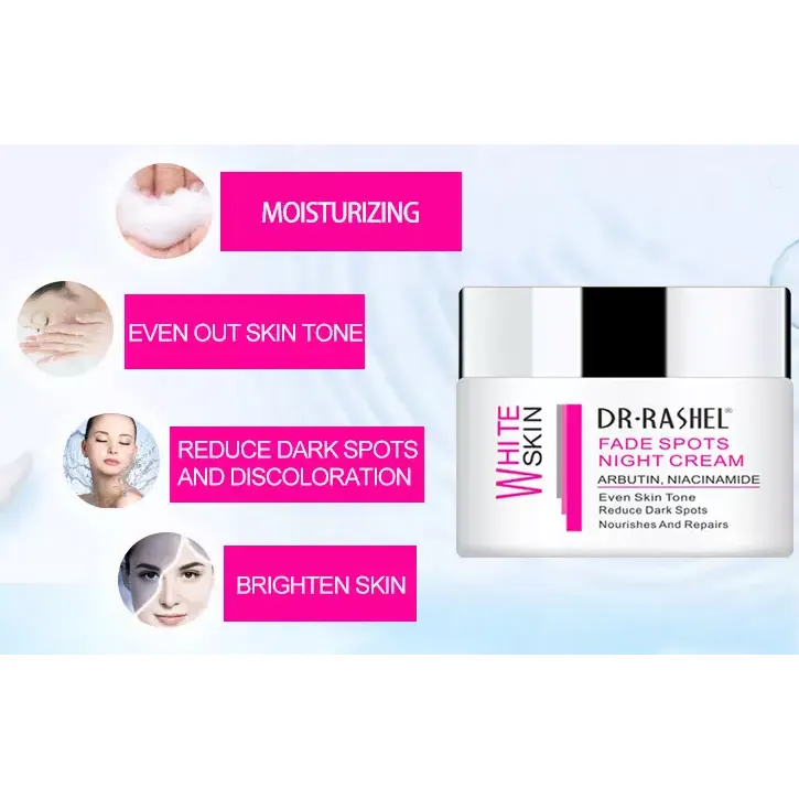 Combo - Dr. Rashel White Skin Fade Spots Serum, Night Cream & Sun Cream