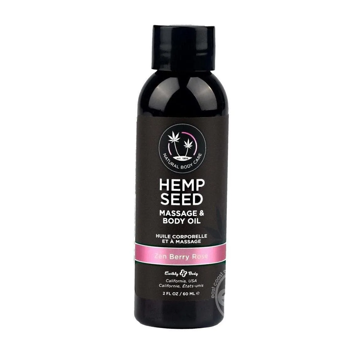 Earthly Body Hemp Seed Massage & Body Oil Zen Berry Rose