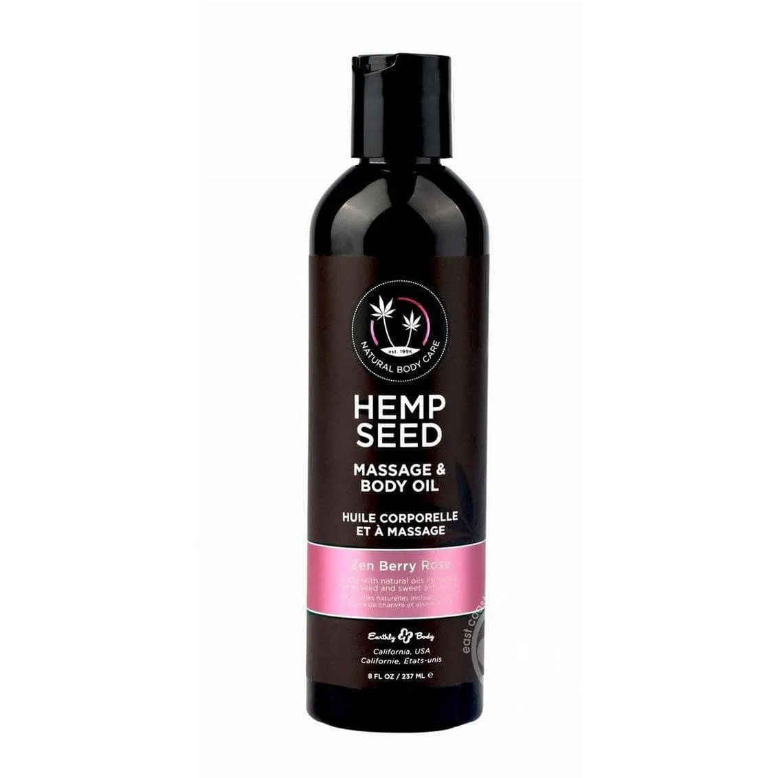 Earthly Body Hemp Seed Massage & Body Oil Zen Berry Rose