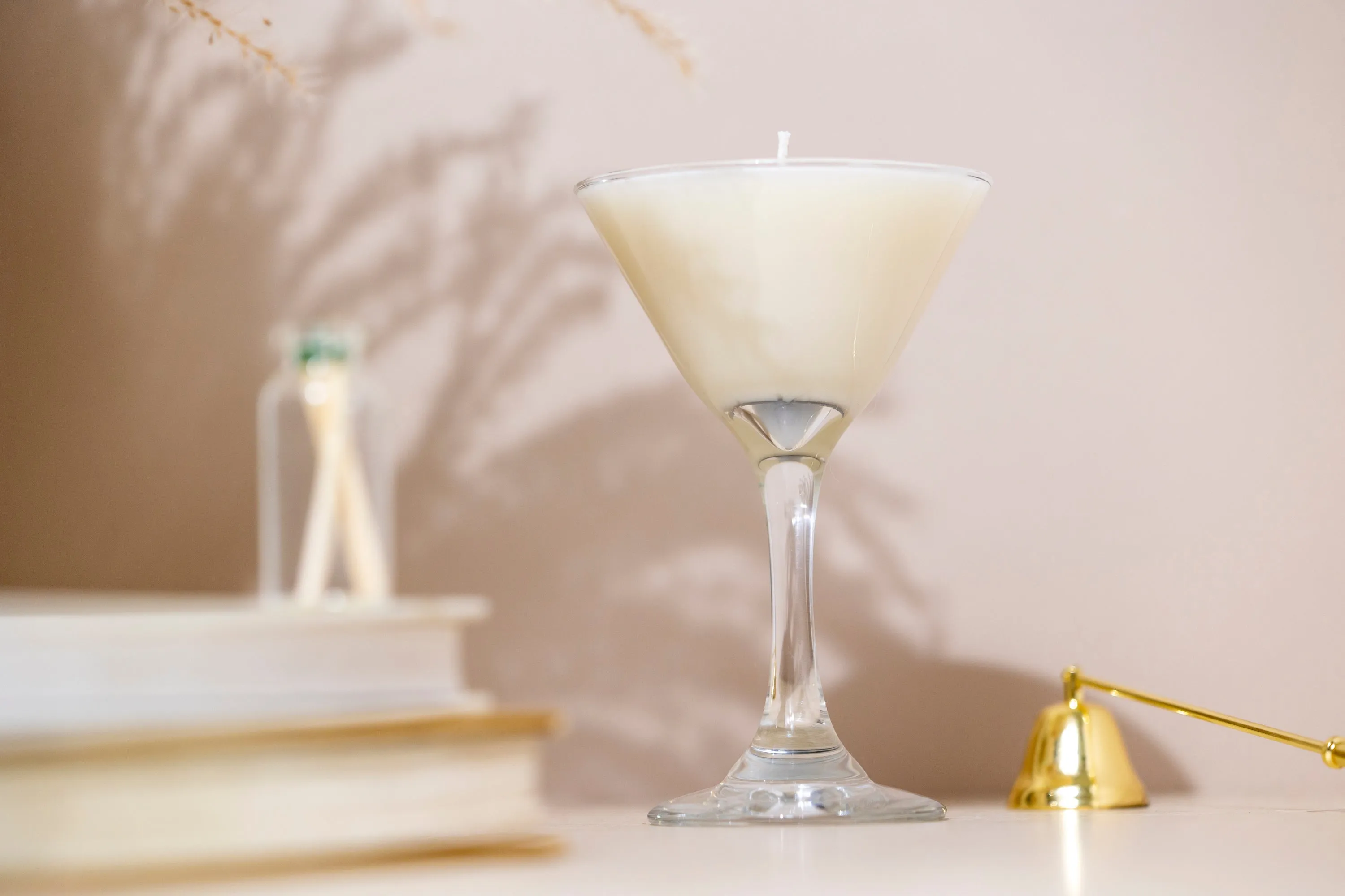 Floral Martini Soy Massage Candle