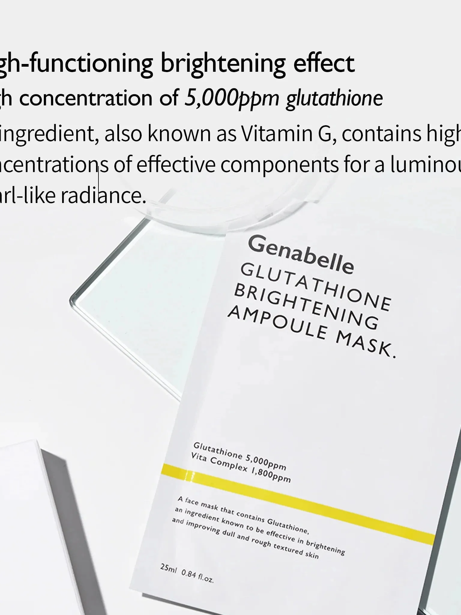 Genabelle GLUTATHIONE BRIGHTENING AMPOULE MASK