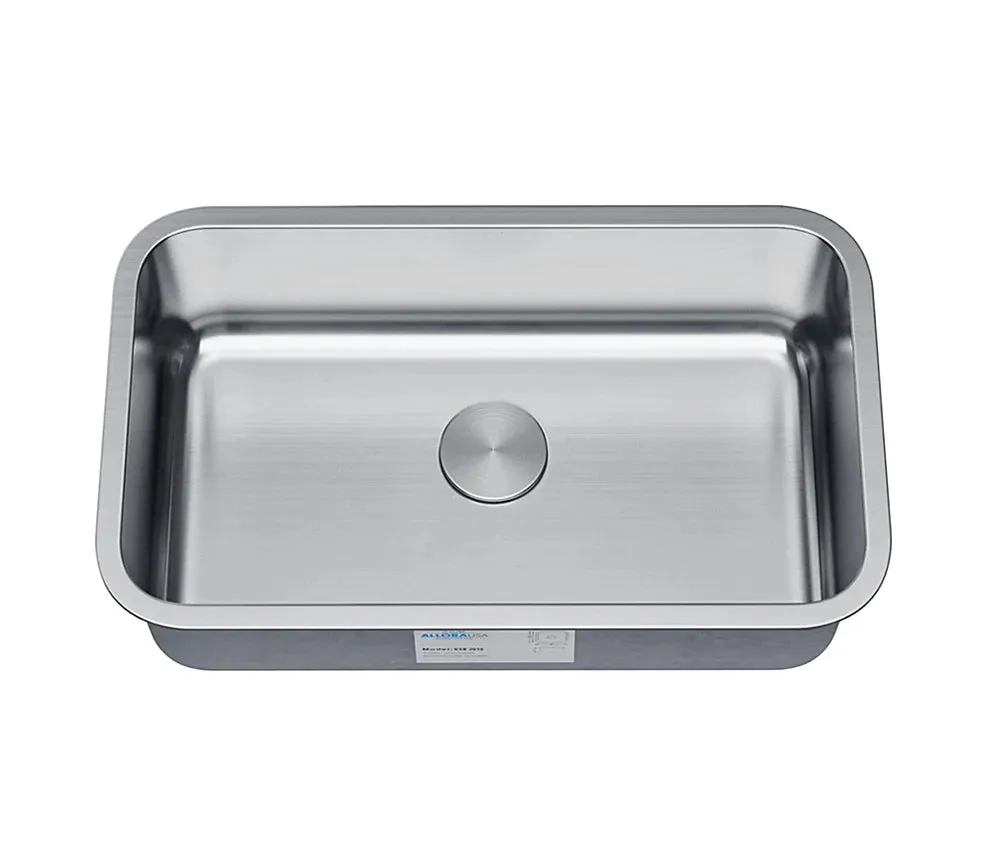 NEW! Allora USA KSN-3118-S Undermount Single Bowl Kitchen Sink