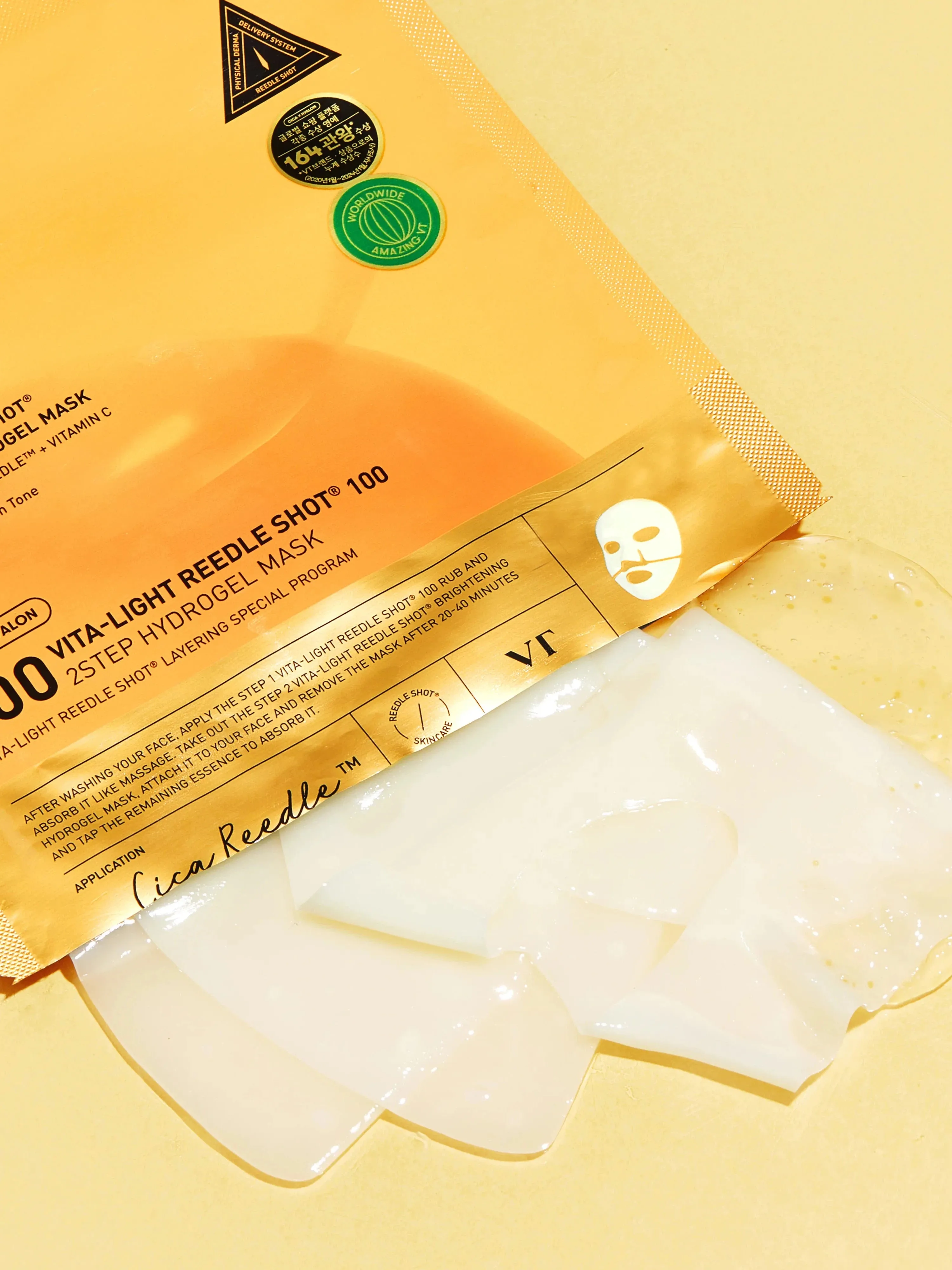 VT Vita-light Reedle Shot 100 2-Step Hydrogel Mask